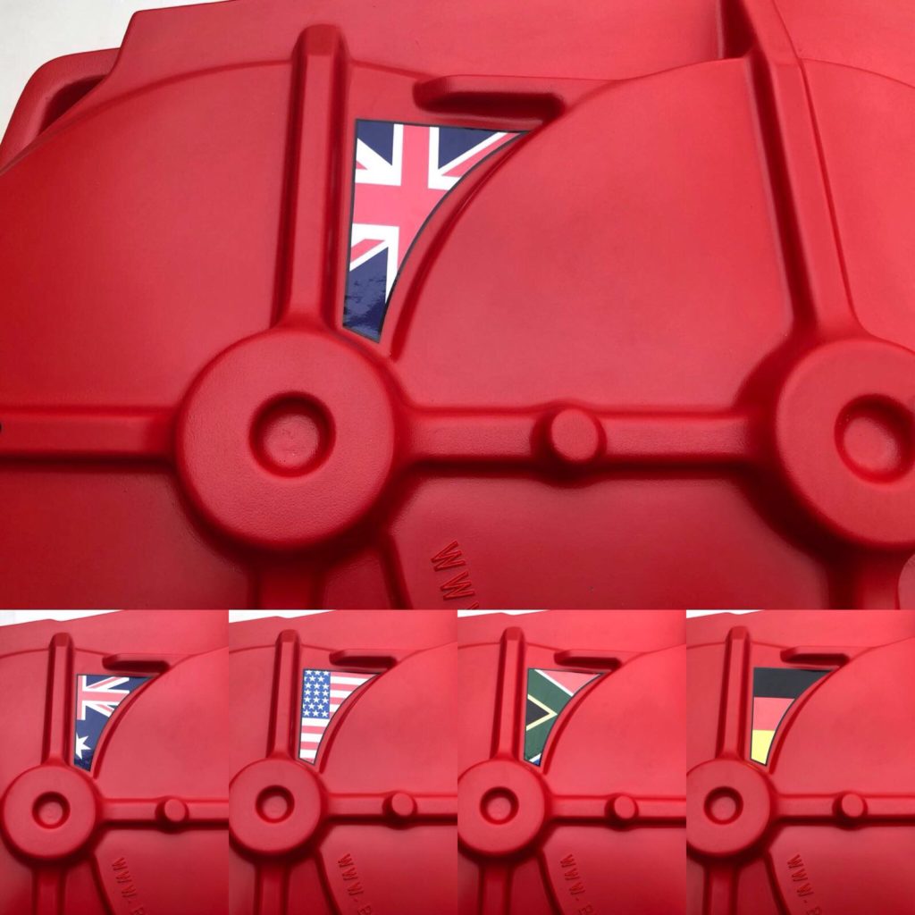 Triangular Flag Sticker