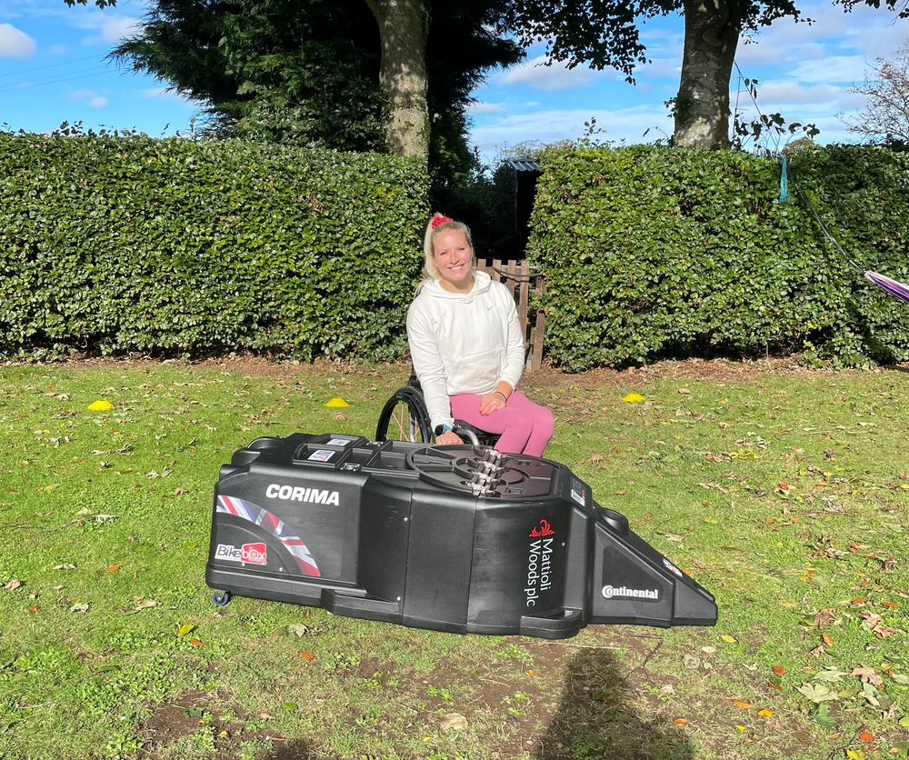 Samantha Kinghorn With Her Invictus Bike Box